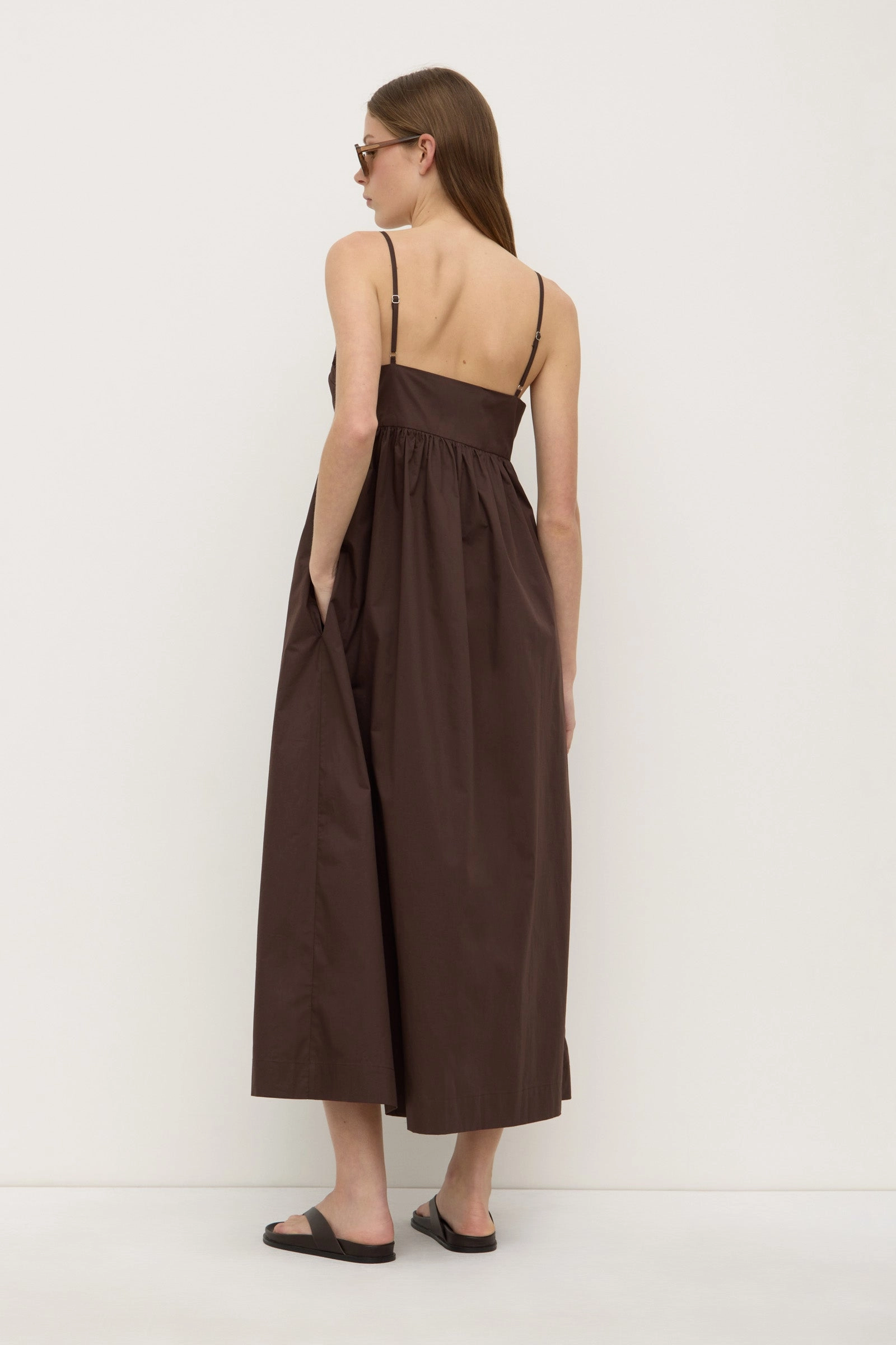 All-season Bronte Poplin Midi Dress