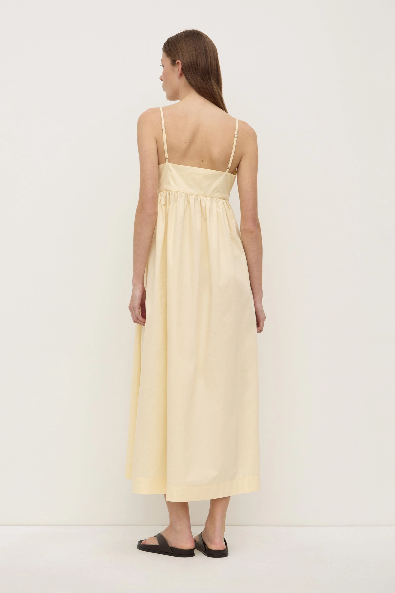 Bronte Poplin Midi Dress Easy Vibe Form Fitting