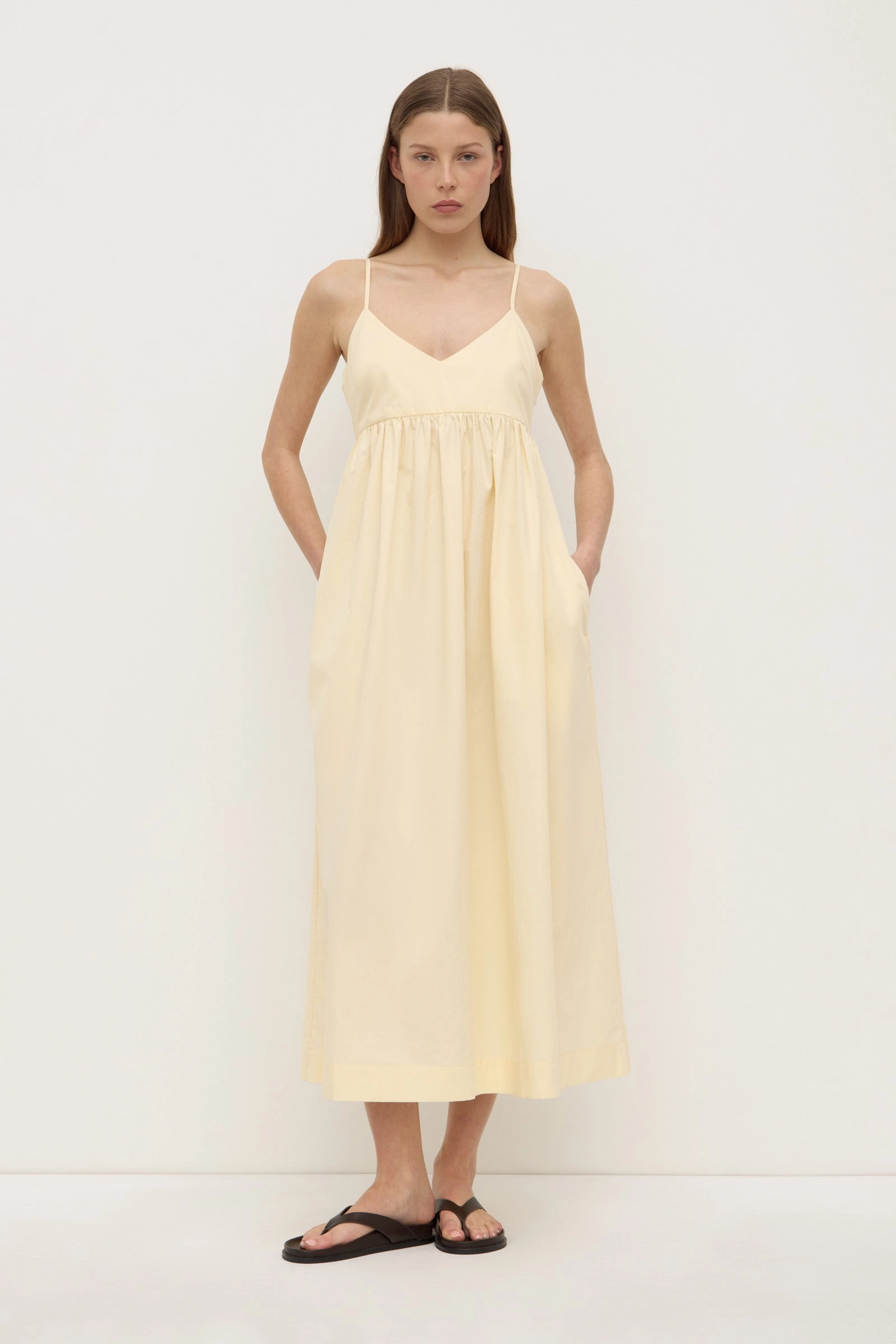 Bronte Poplin Midi Dress Travel piece