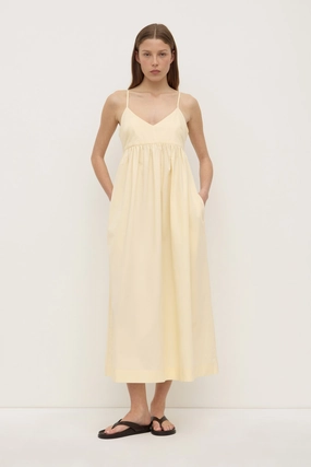 Light Motion Mood Comfort Bronte Poplin Midi Dress