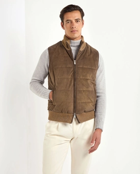 Brown alcantara vest - Made in Italy Brown alcantara vest - Made in Italy