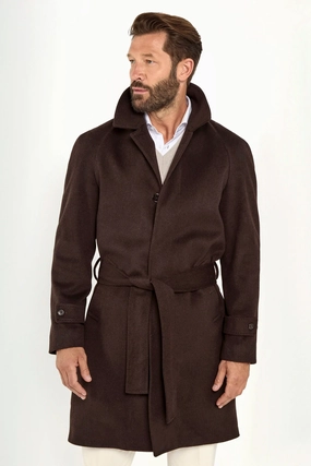 Brown raglan coat - Made in Italy Brown raglan coat - Made in Italy