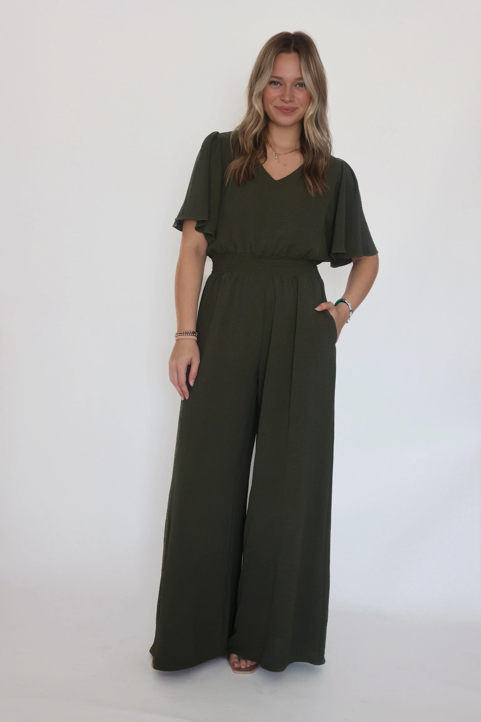 GarmentWashedFinish Mellie Wide Leg Jumpsuit