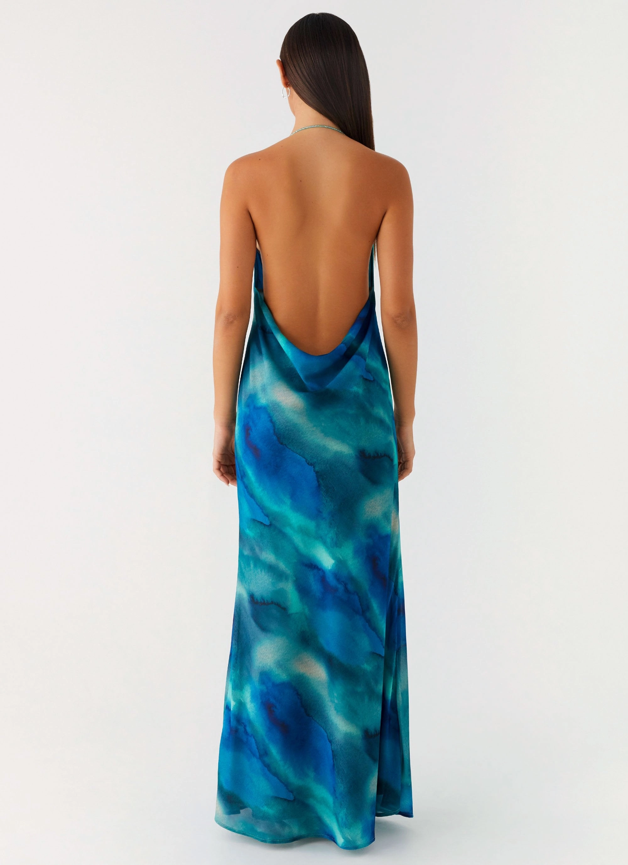 Journey Maxi Dress - Blue Tie Dye Day Fit
