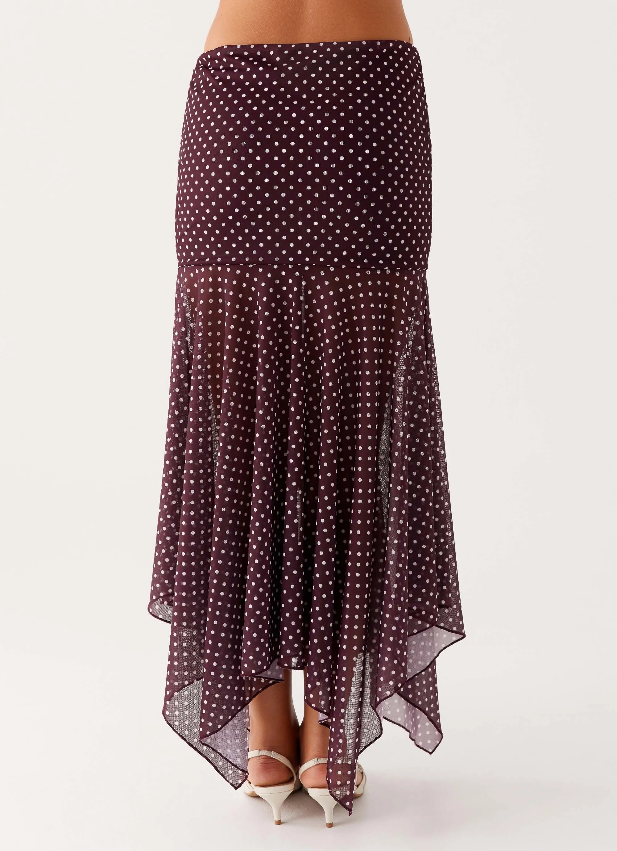 Refined Edge Buffy Maxi Skirt - Burgundy