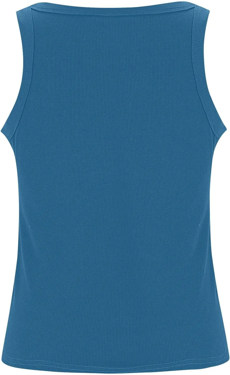 Built-in Bra Cami Tank Tops for Women Comfy Summer Soft Pajamas Ribbed Camisole Sleepwear Padded Workout Yoga Shirts