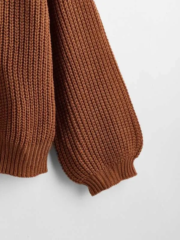 Button Up Design Cardigan Sweater