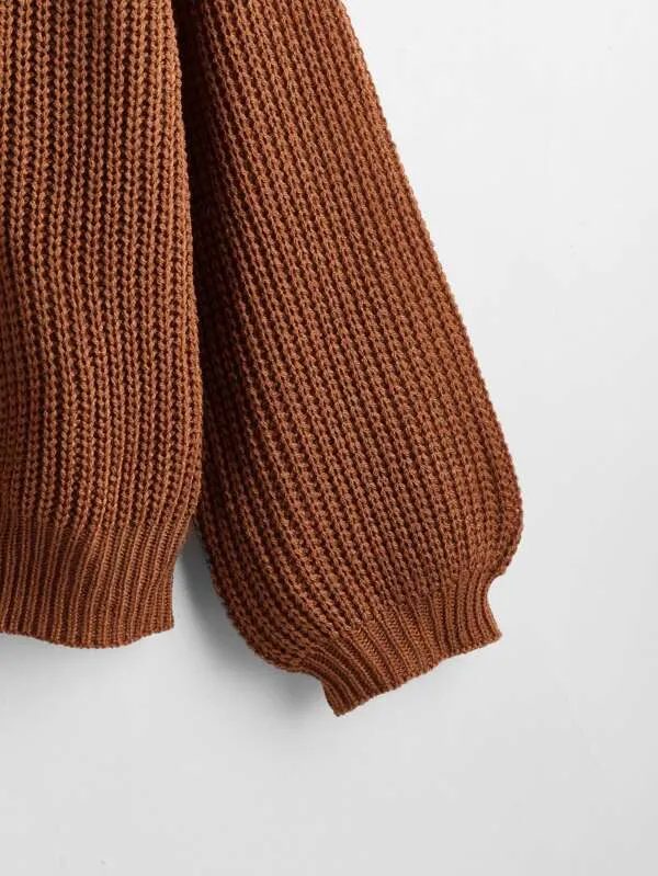 Button Up Design Cardigan Sweater