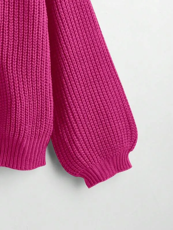 Button Up Design Cardigan Sweater
