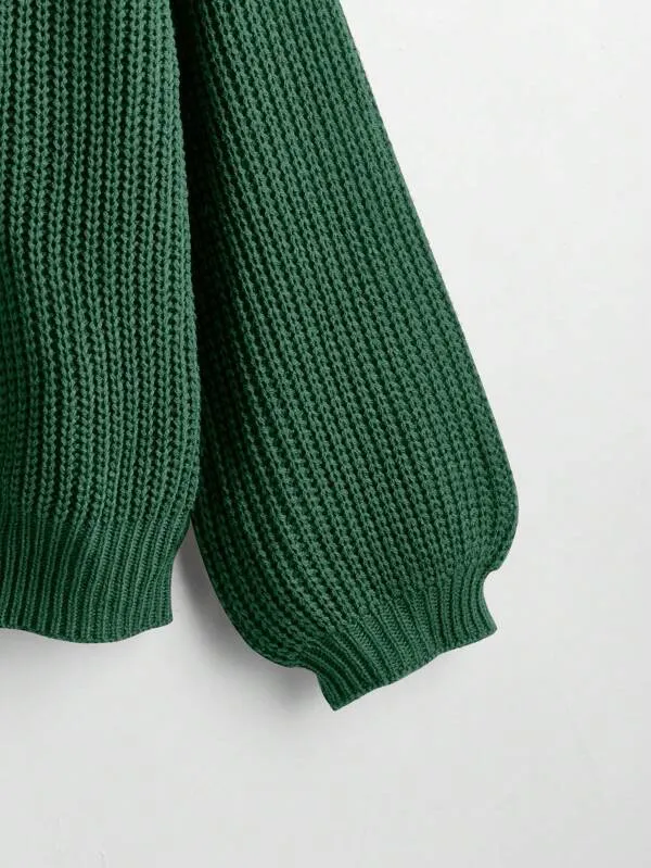 Button Up Design Cardigan Sweater