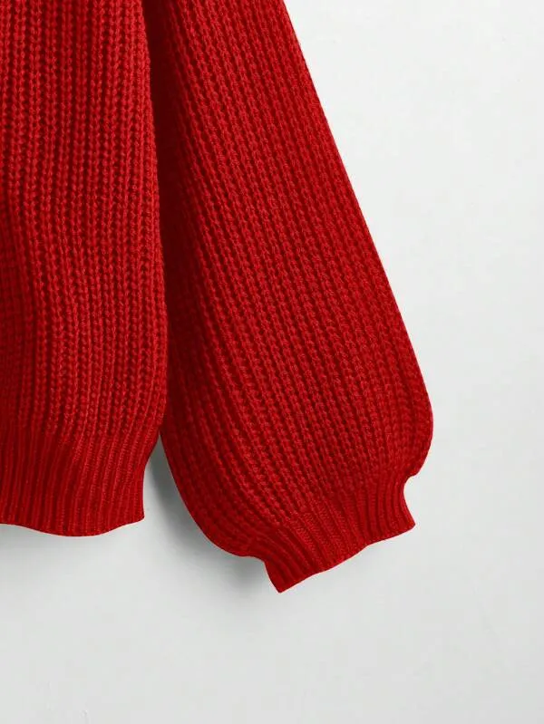 Button Up Design Cardigan Sweater