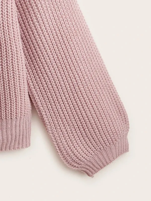Button Up Design Cardigan Sweater