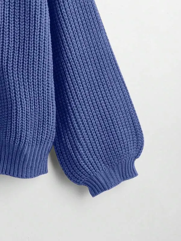Button Up Design Cardigan Sweater