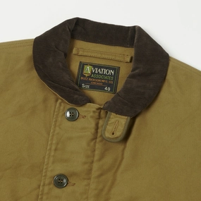 Buzz Rickson's ??Aviation Associates?? N-1 Civilian Model Deck Jacket - Khaki