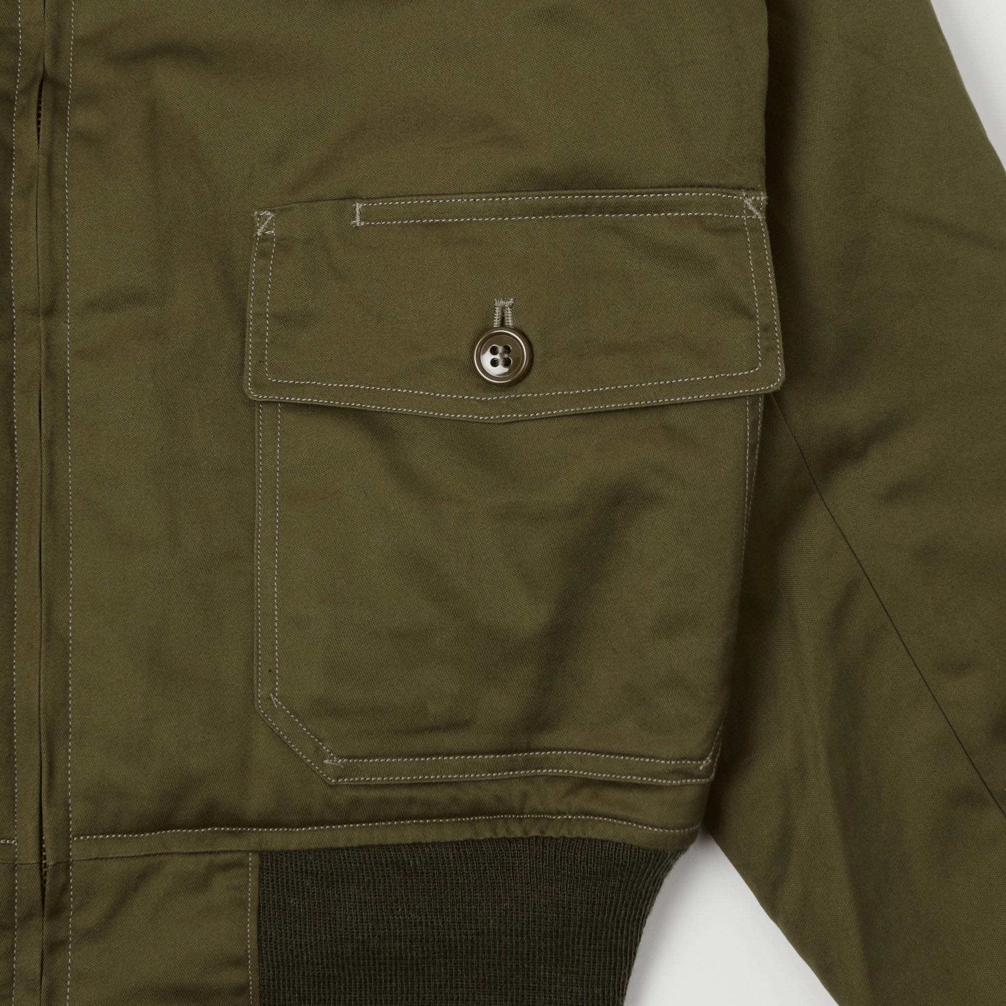 Buzz Rickson's 'Rough Wear Clothing Co' B-10 Flight Jacket - Olive Drab