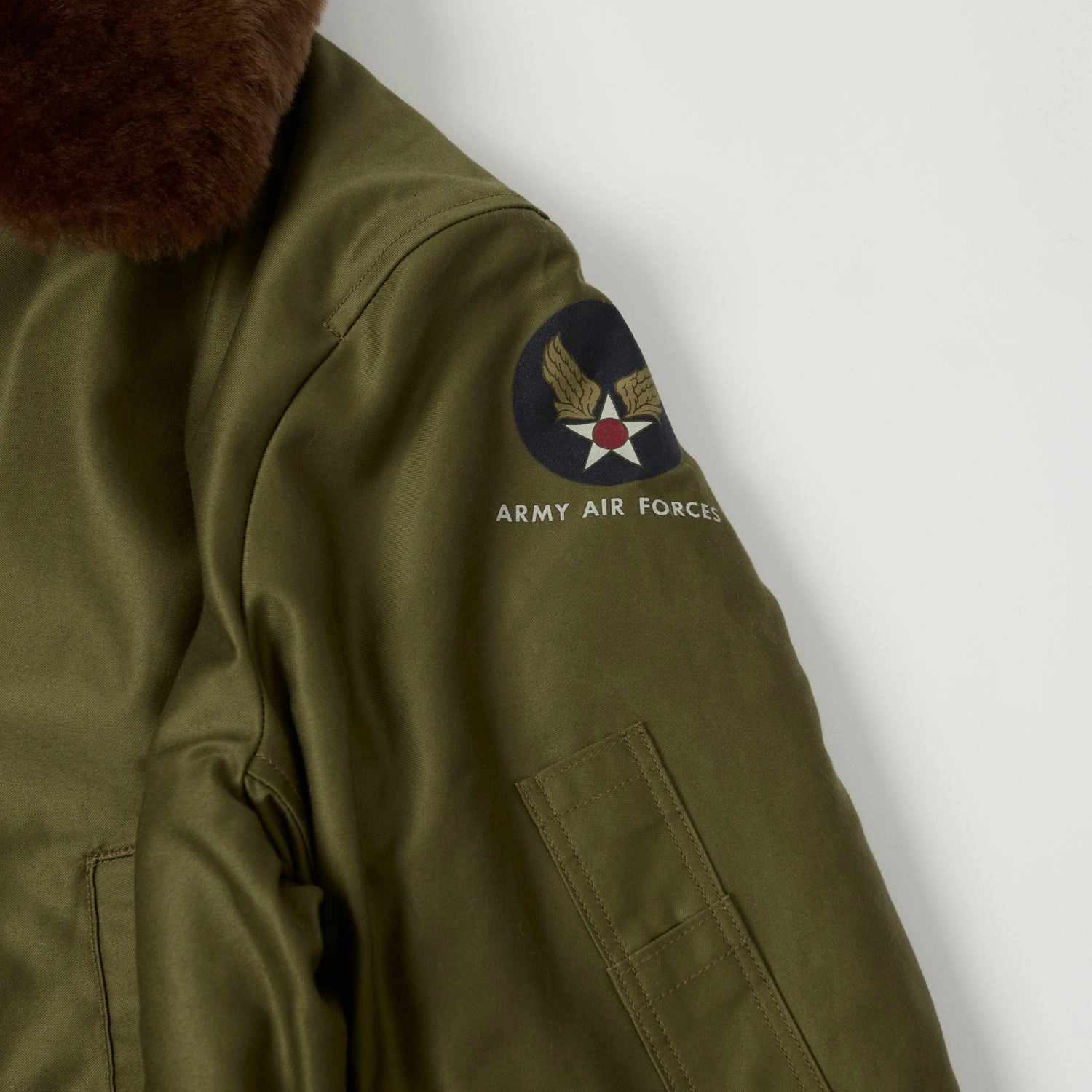 Buzz Rickson's 'Rough Wear Clothing Co' B-15 Flight Jacket - Olive Drab
