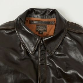 Buzz Rickson's A-2 'A.C.Contract' Leather Flight Jacket - Dark Brown Buzz Rickson's A-2 'A.C.Contract' Leather Flight Jacket - Dark Brown