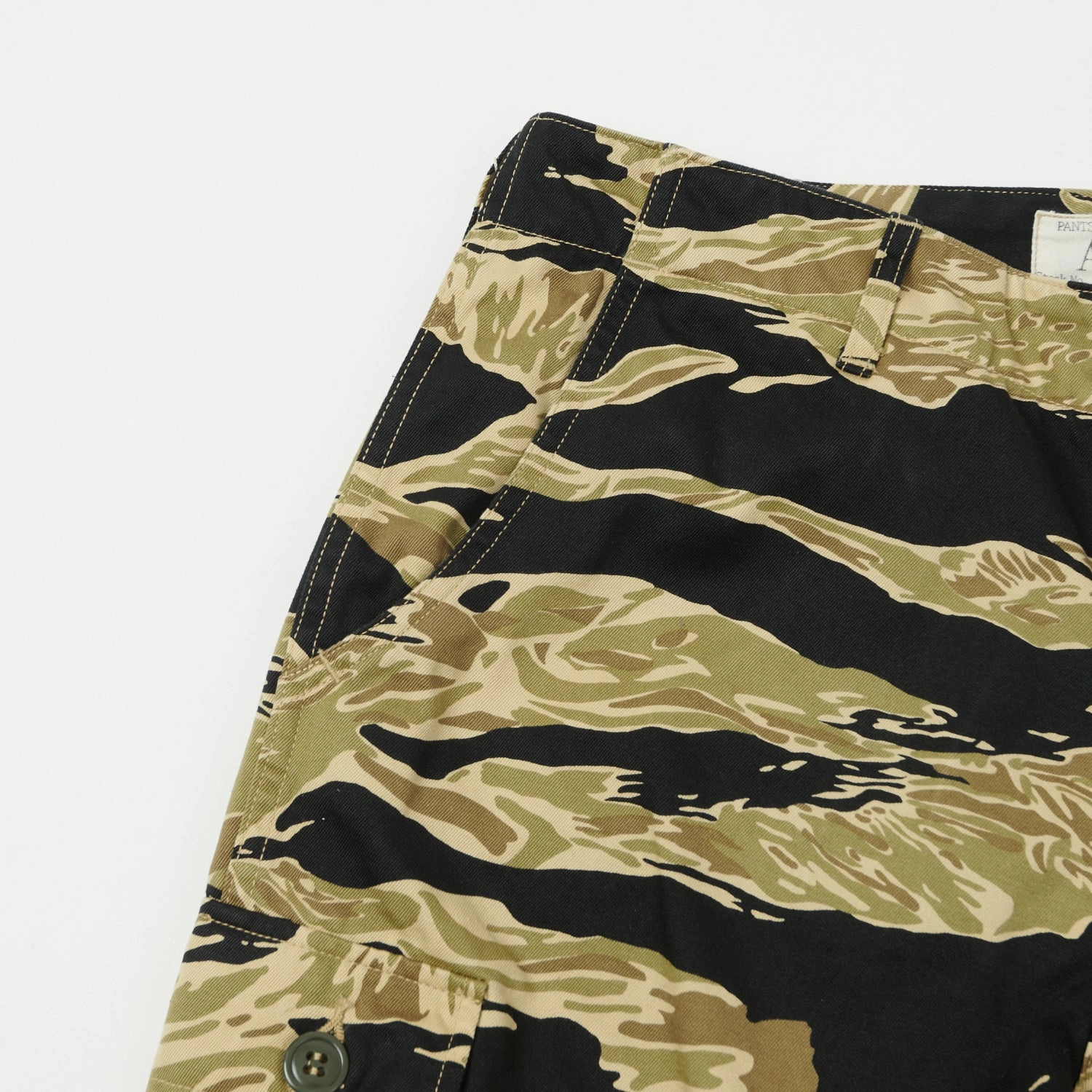 Buzz Rickson's Gold Tiger Stripe Camo Trouser - Black