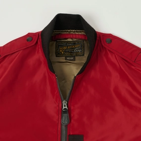 Buzz Rickson's L-2B 'Scorpion' Light Weight Flight Jacket - Red