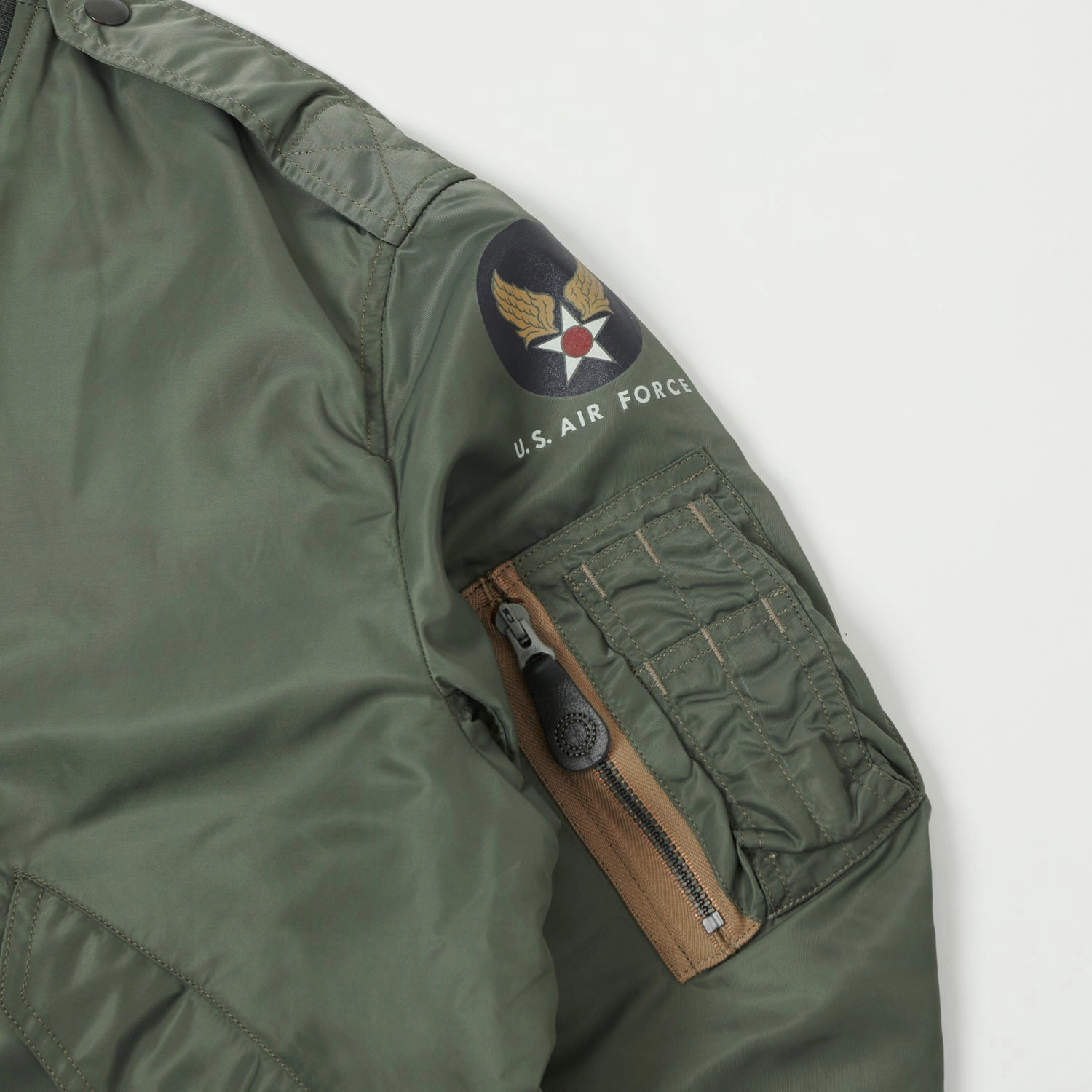 Buzz Rickson's L-2B 'Skyline' Light Weight Flight Jacket - Olive