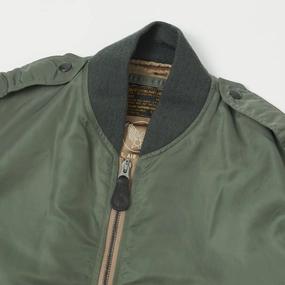 Buzz Rickson's L-2B 'Skyline' Light Weight Flight Jacket - Olive