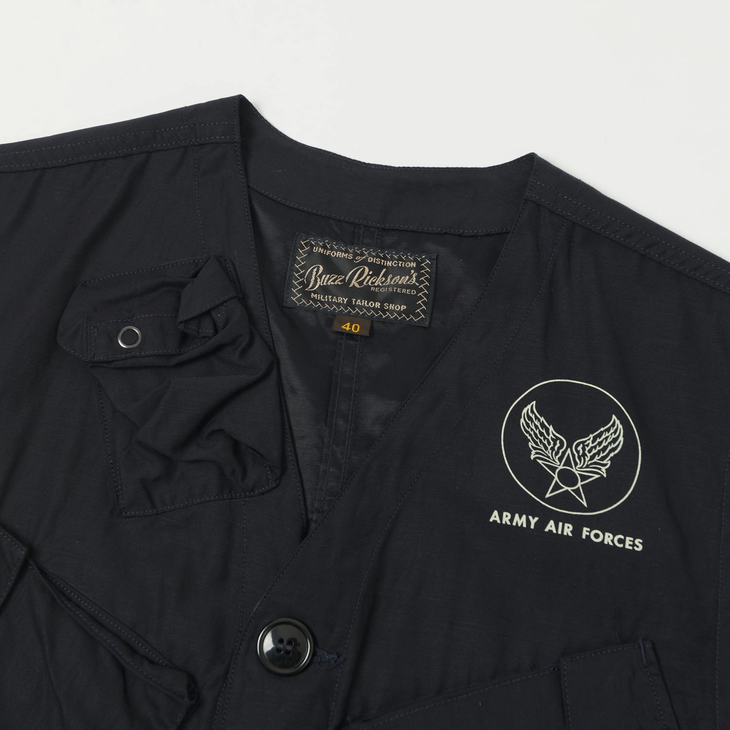 Buzz Rickson's U.S. Army C-1 Civilian Vest - Navy