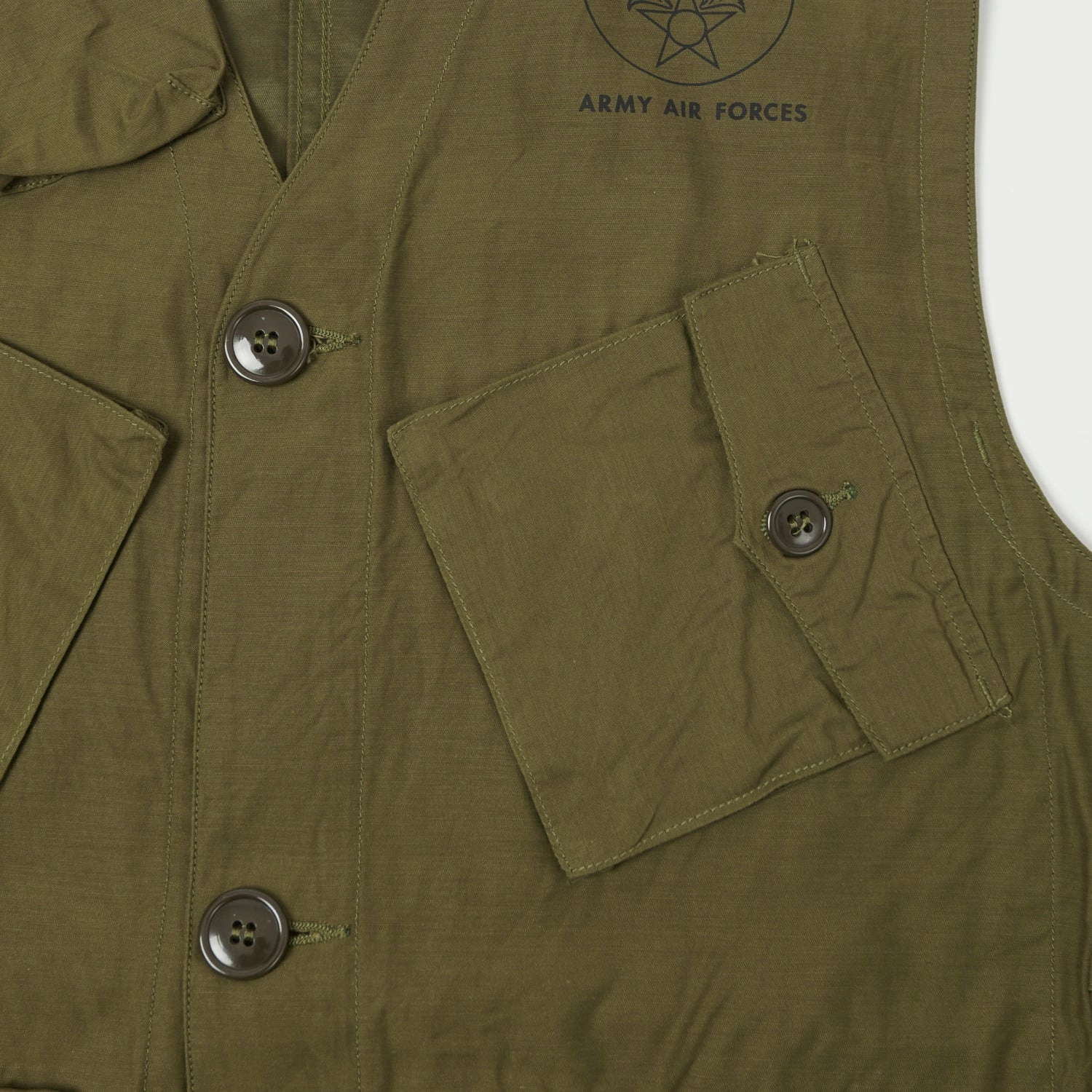 Buzz Rickson's U.S. Army C-1 Civilian Vest - Olive