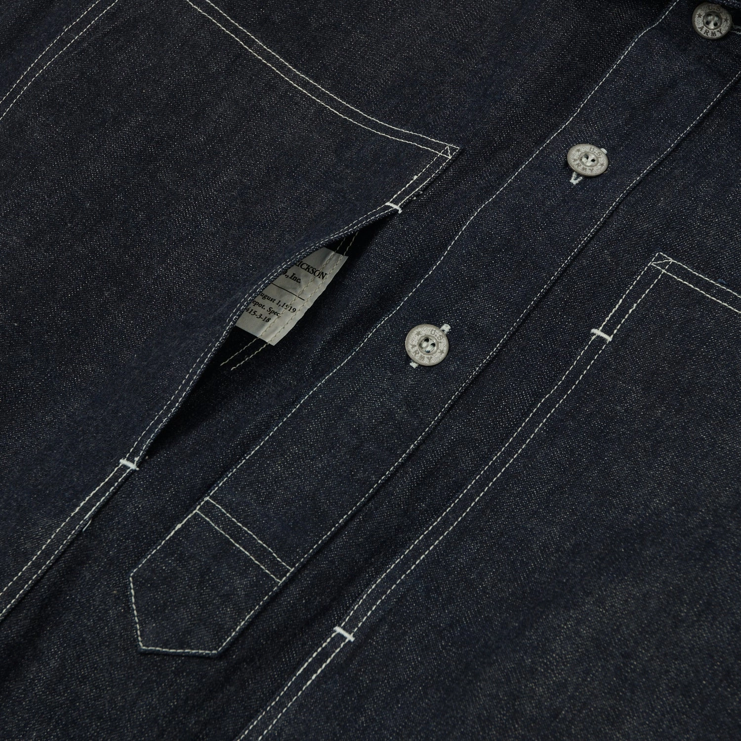 Buzz Rickson's U.S. Army Denim Pullover Jacket - Indigo