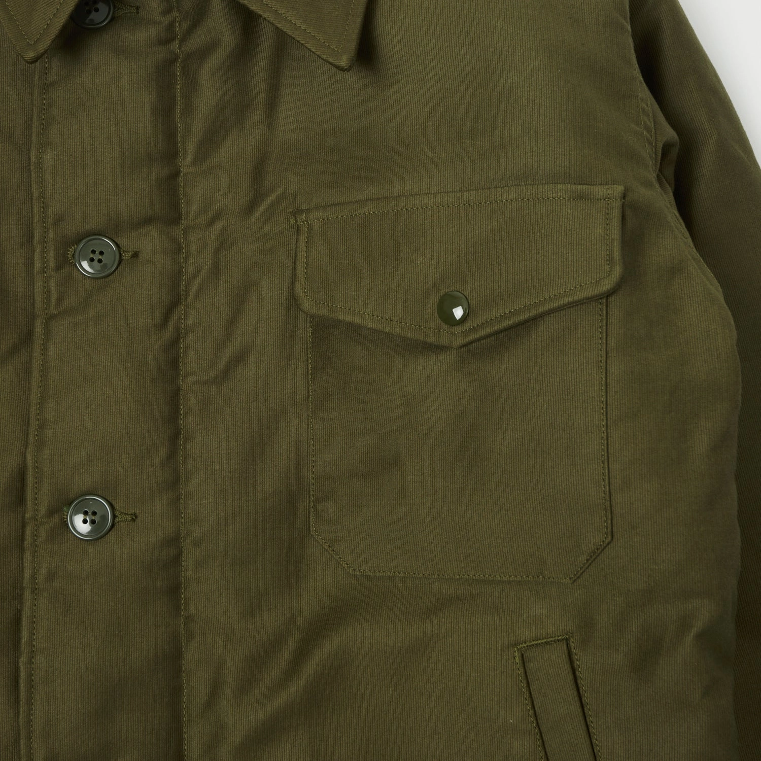 Buzz Rickson's U.S. Navy A-2 Jungle Cloth Deck Jacket - Olive