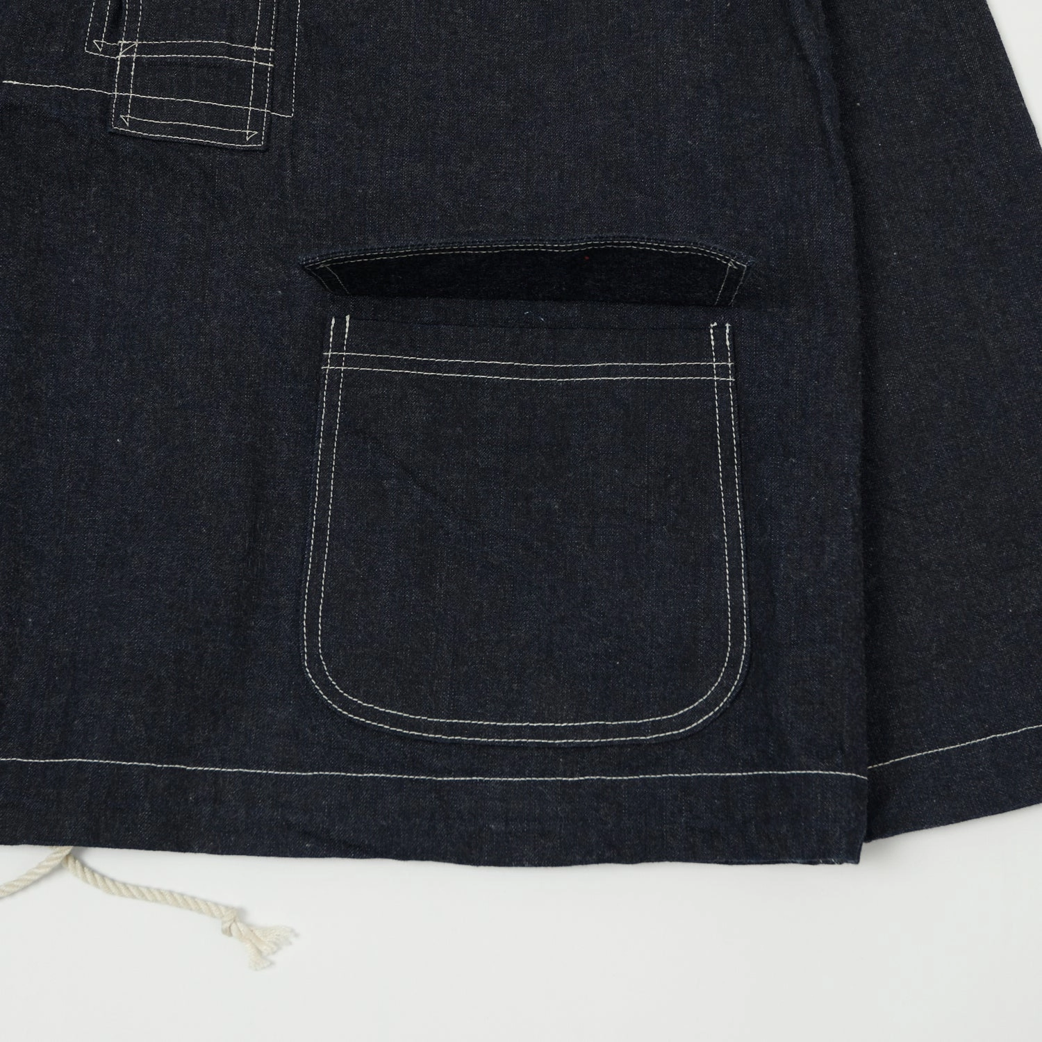 Buzz Rickson's U.S. Navy Denim Hooded Pullover Jacket - Indigo