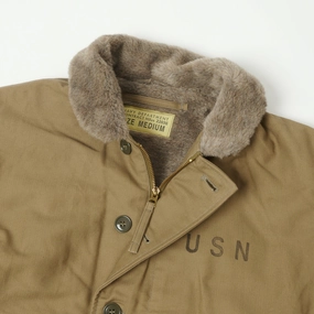 Buzz Rickson's U.S. Navy N-1 Deck Jacket - Khaki Buzz Rickson's U.S. Navy N-1 Deck Jacket - Khaki