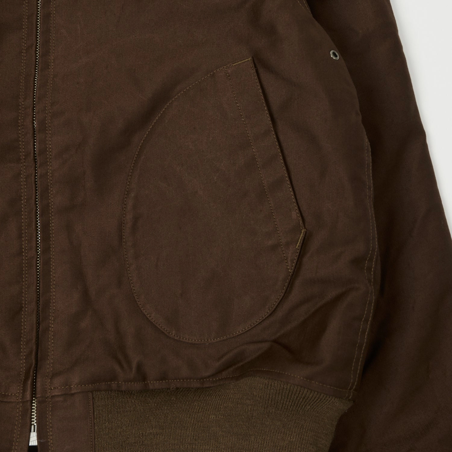 Buzz Rickson's U.S. Navy Zip Through Deck Jacket - Brown