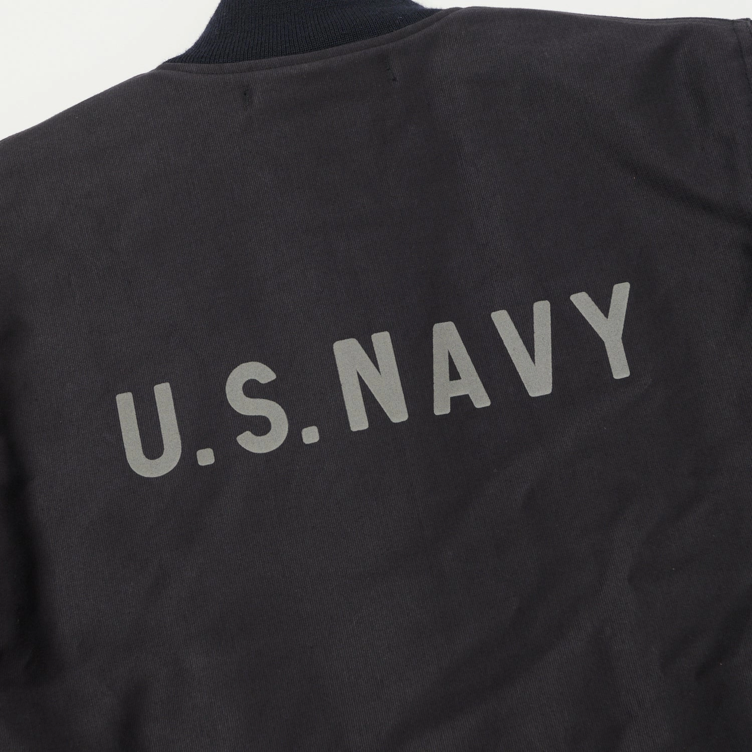 Buzz Rickson's U.S. Navy Zip Through Deck Jacket - Navy Demotex