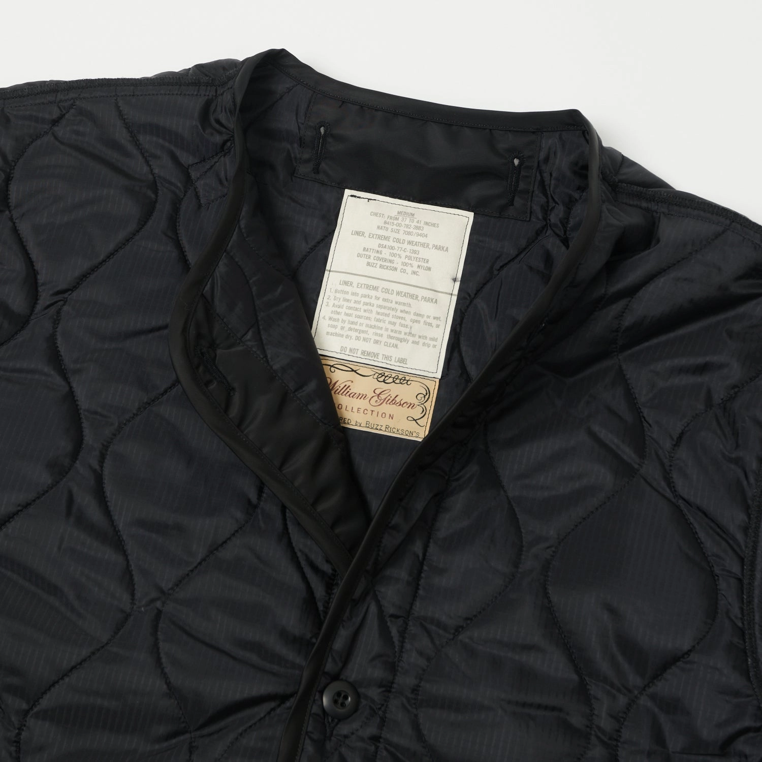 Buzz Rickson's x William 'Extreme Cold Weather' Liner Jacket - Black