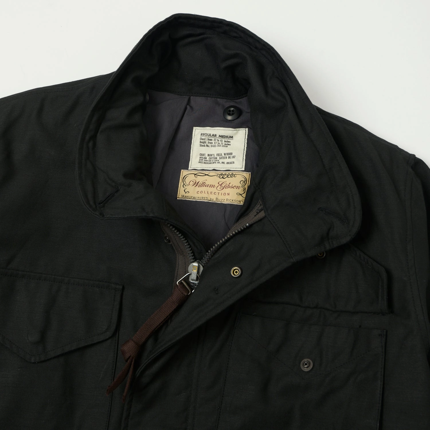 Buzz Rickson's x William Gibson M-65 'Early Model' Jacket - Black