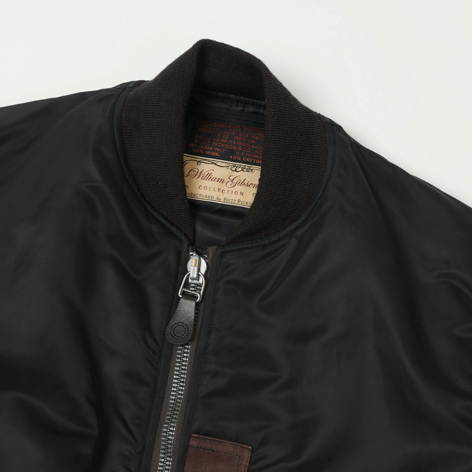 Buzz Rickson's x William Gibson MA-1 'Albert Turner & Co' Flight Jacket - Black