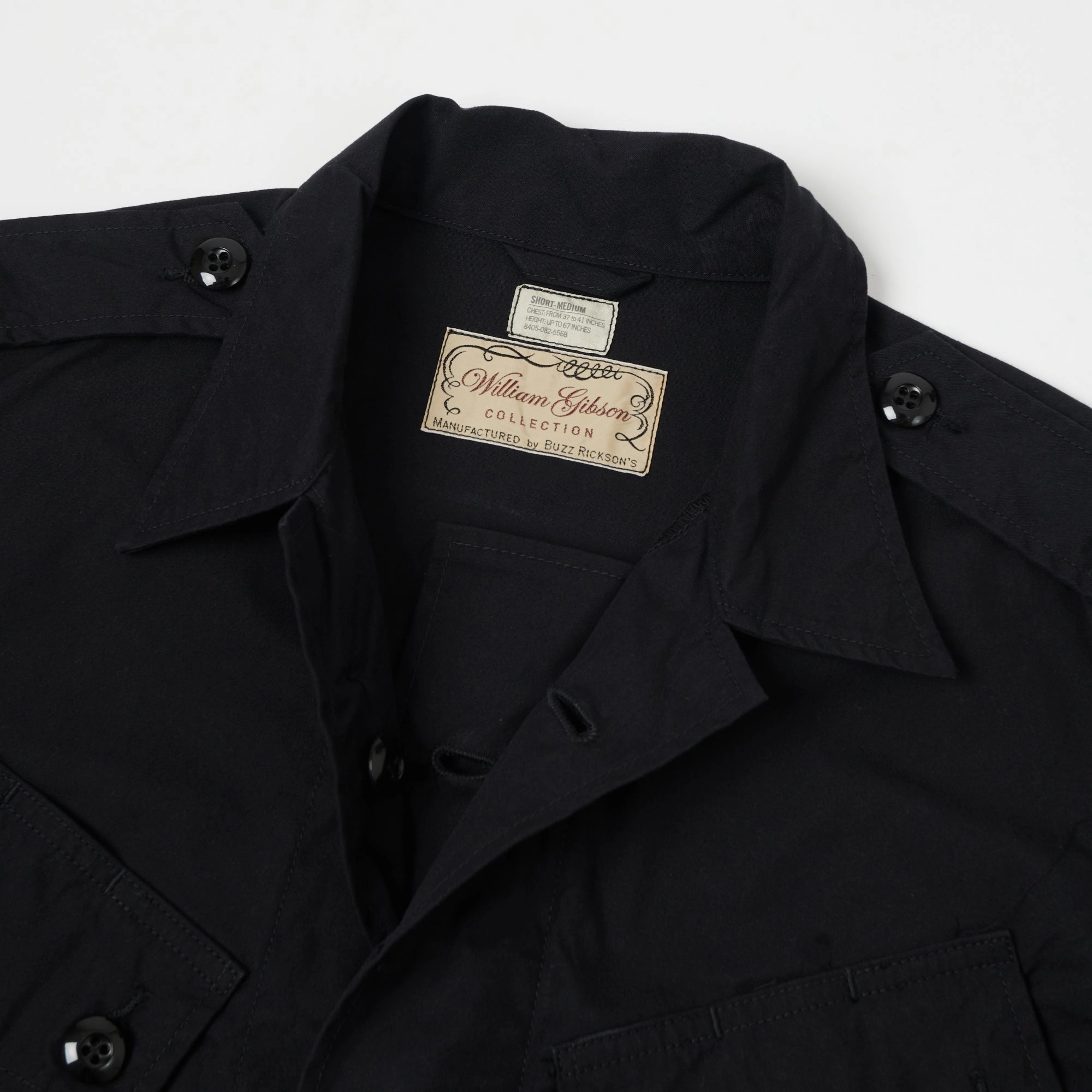 Buzz Rickson's x William Gibson U.S. Army Tropical Combat Jacket - Black