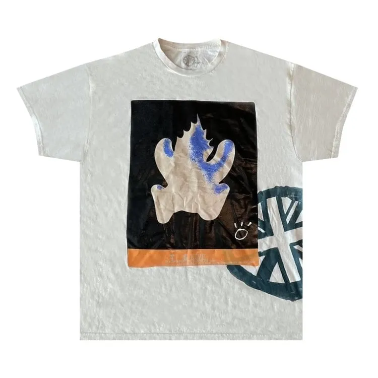 Cactus Jack by Travis Scott O2 Live Burning Man Tee 'Off White', white