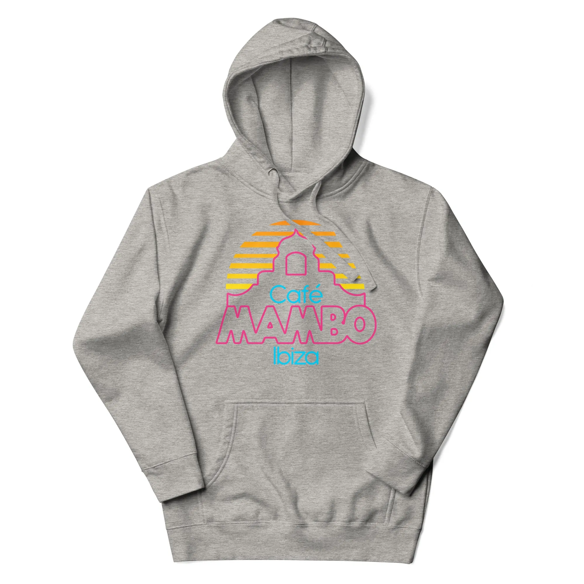 Cafe Mambo Ibiza Logo Athletic Grey Hoodie NEW