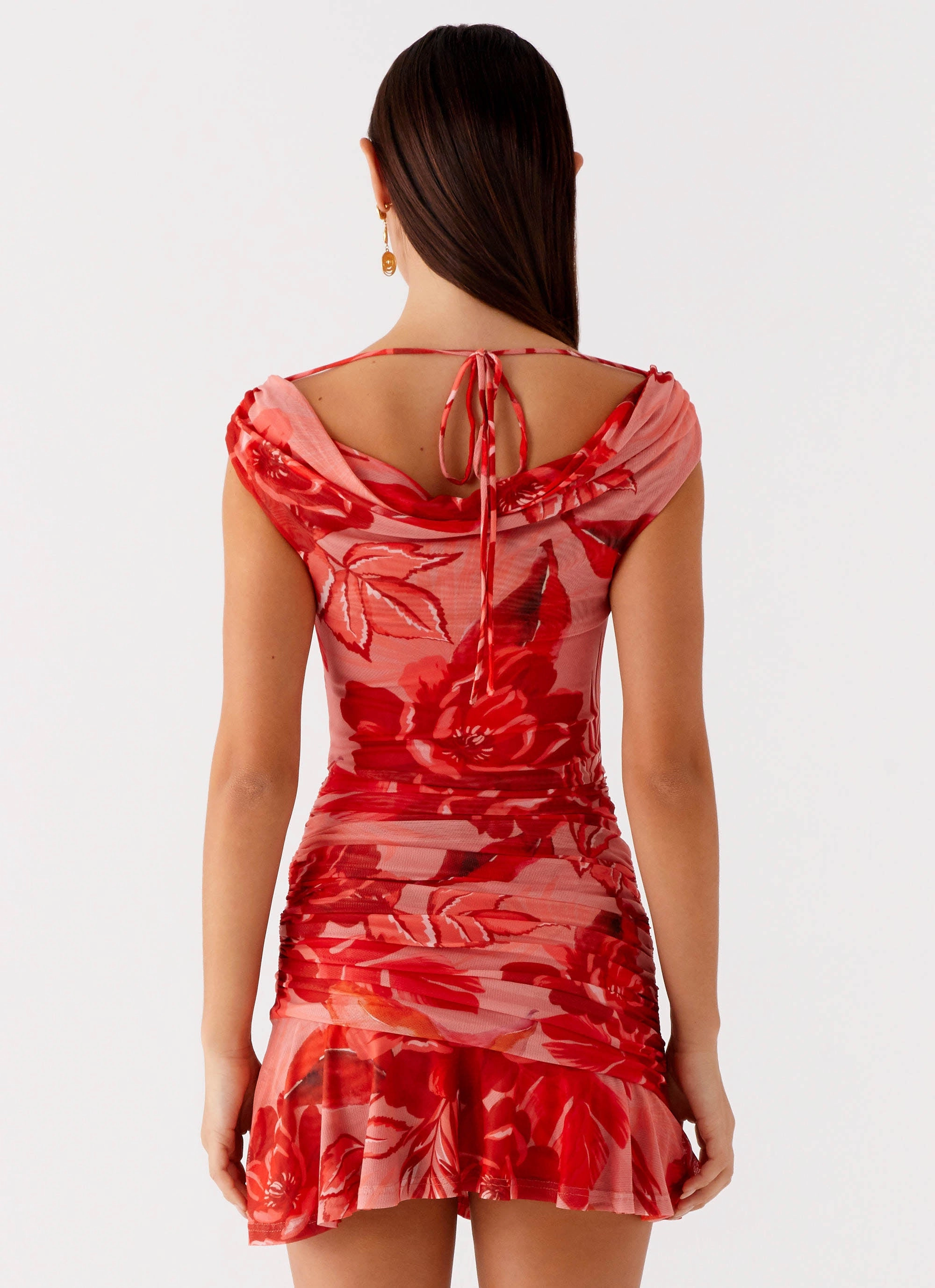 Cait Mini Dress - Sicily Sunsets Print Timeless slip dress Layer Base