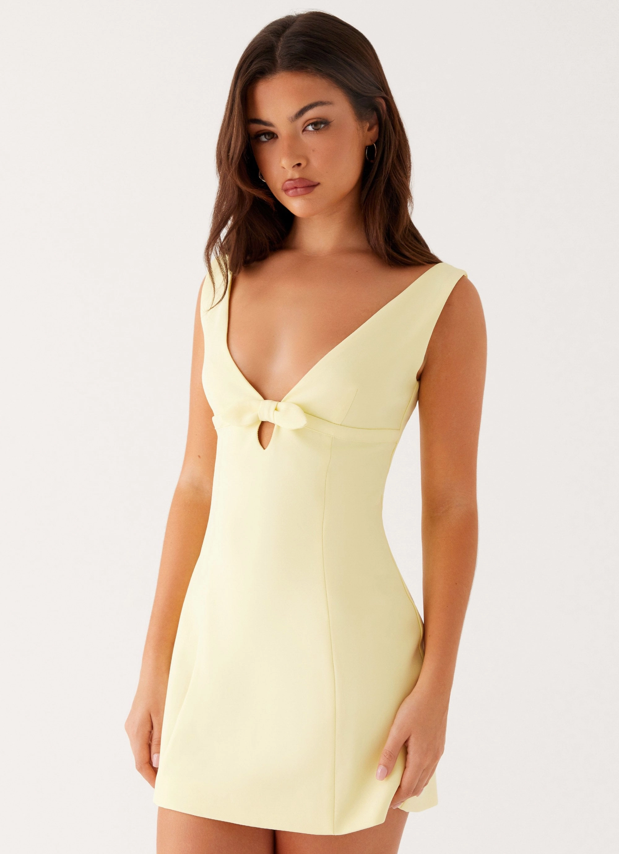 Timeless Comfort Wear Delicate Finish Caitlin Mini Dress - Yellow