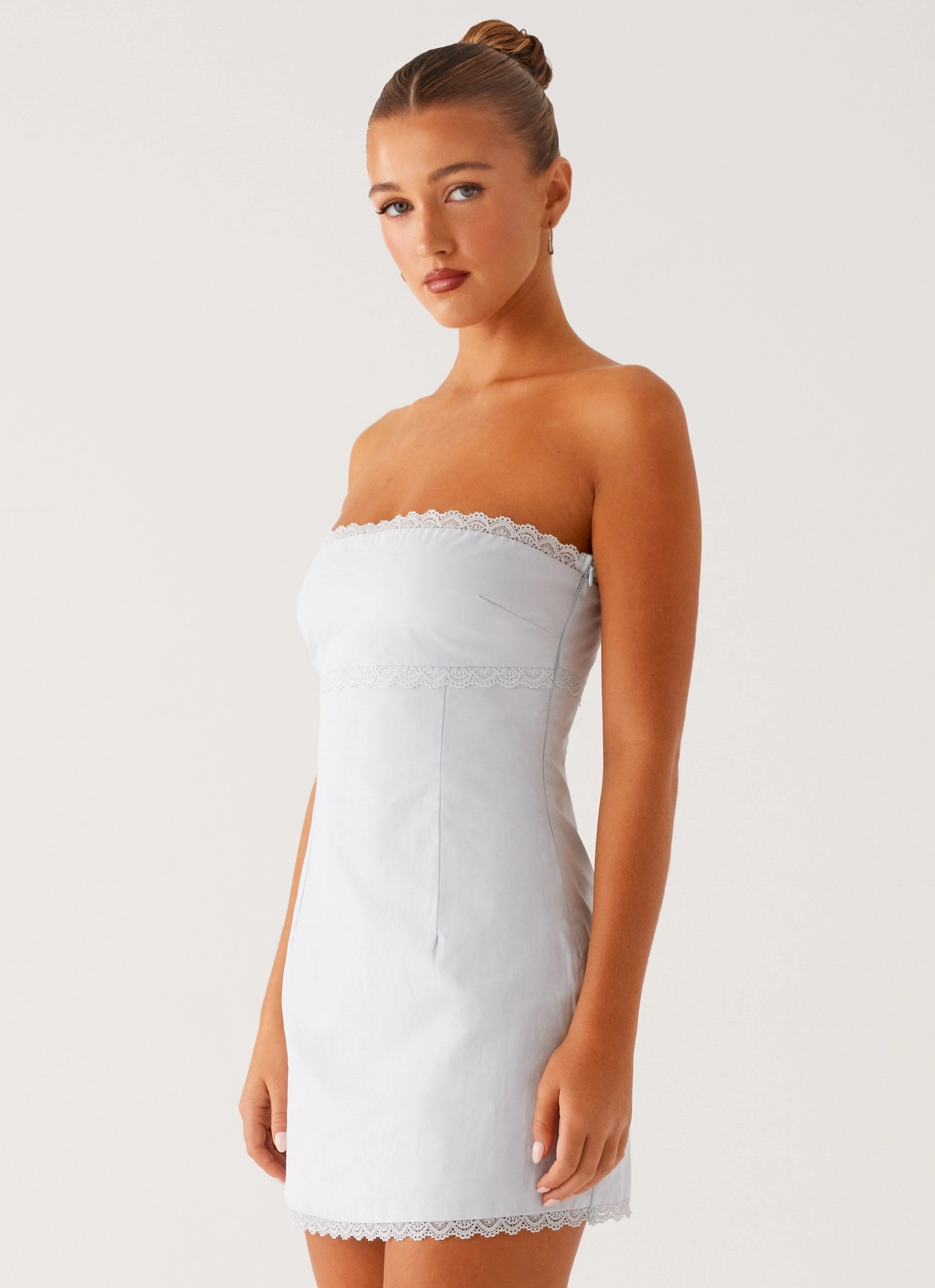 Minimal Fit Relaxed Waist Fit Cala Mini Dress - Blue