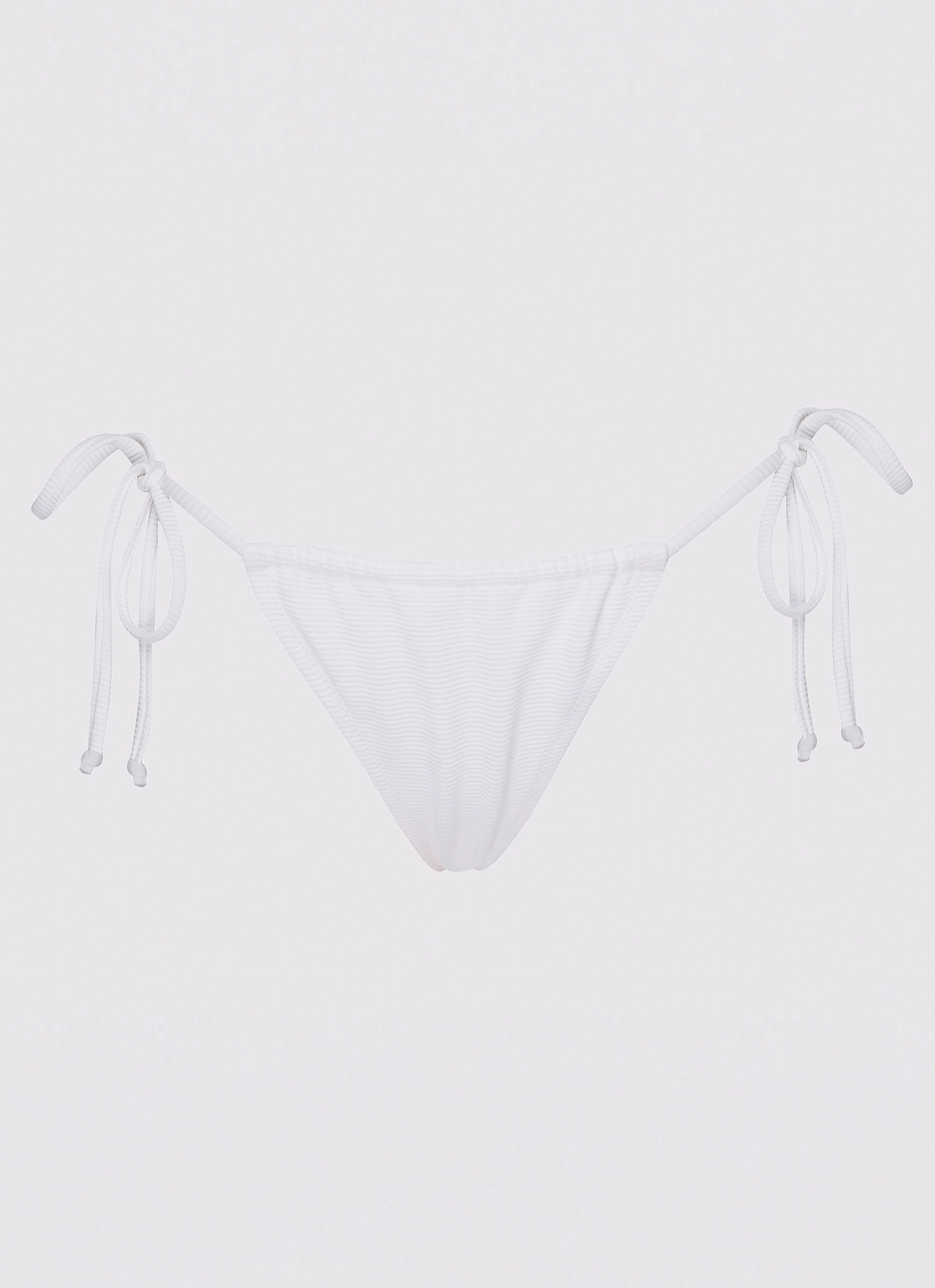 Smooth Edge Finishing Calista Bikini Bottoms - White
