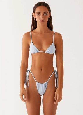 Calista Bikini Top - Blue MultiFunctional Pockets Summer Retreat UPF Rated Fabric Calista Bikini Top - Blue