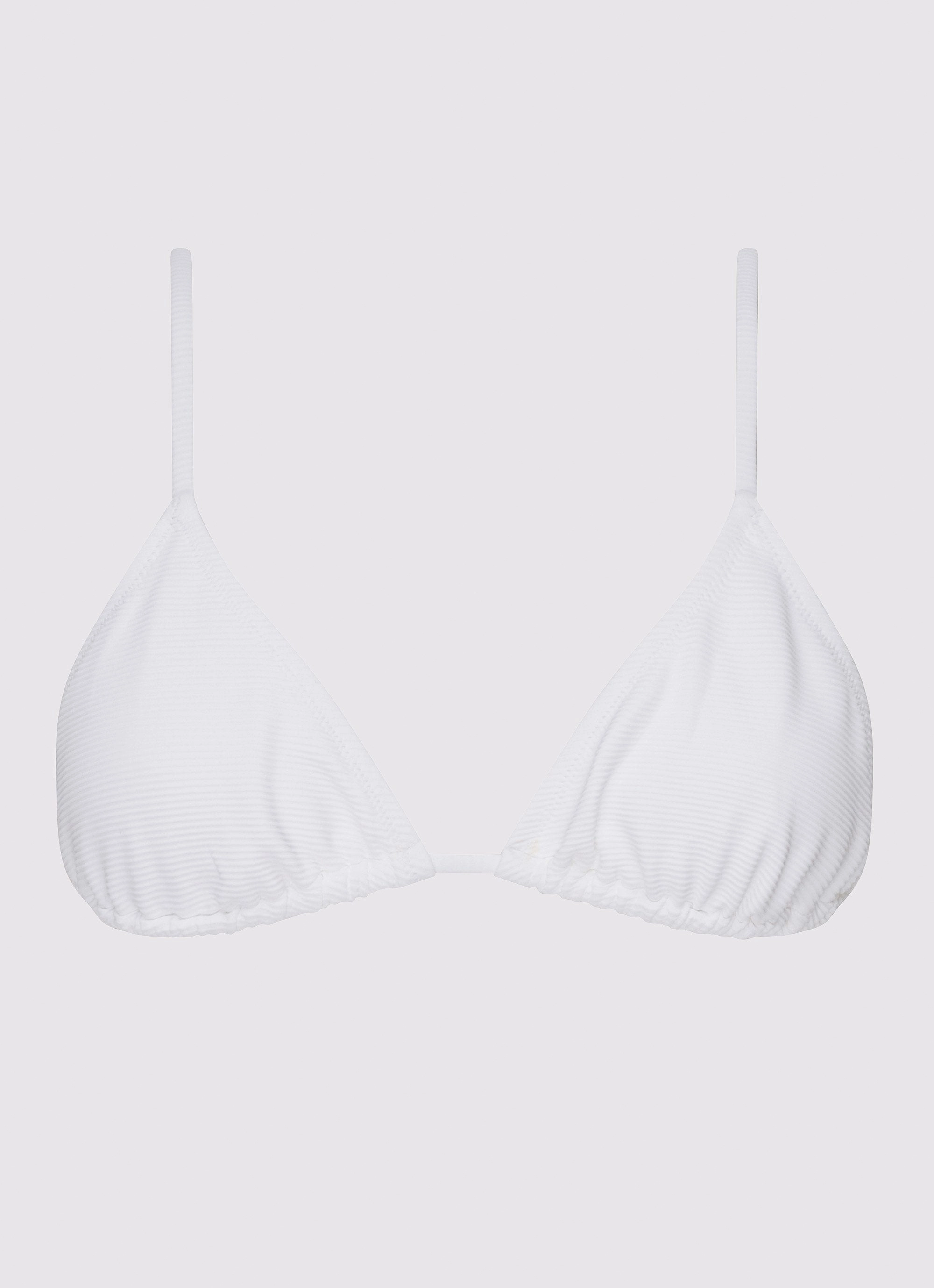 Calista Bikini Top - White UPF Protective Layer