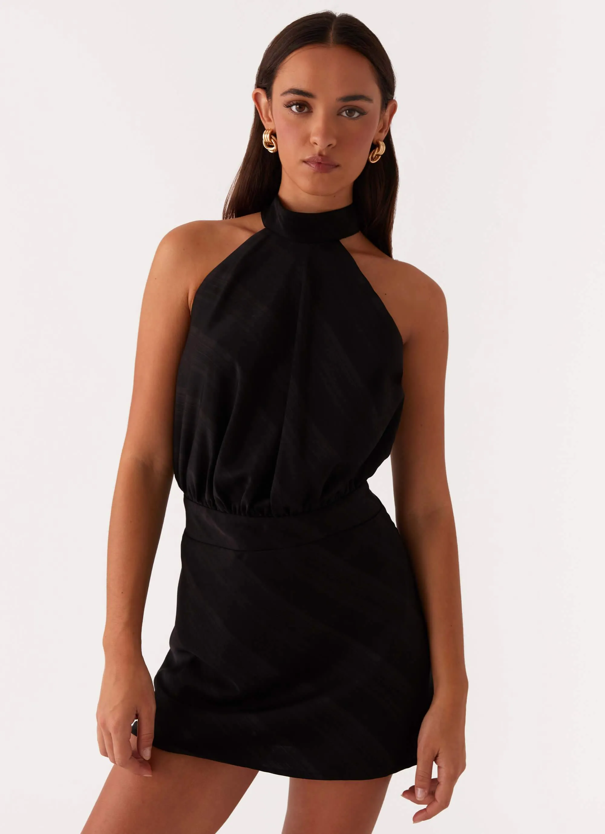 Sustainable Material Camera Shy Mini Dress - Black
