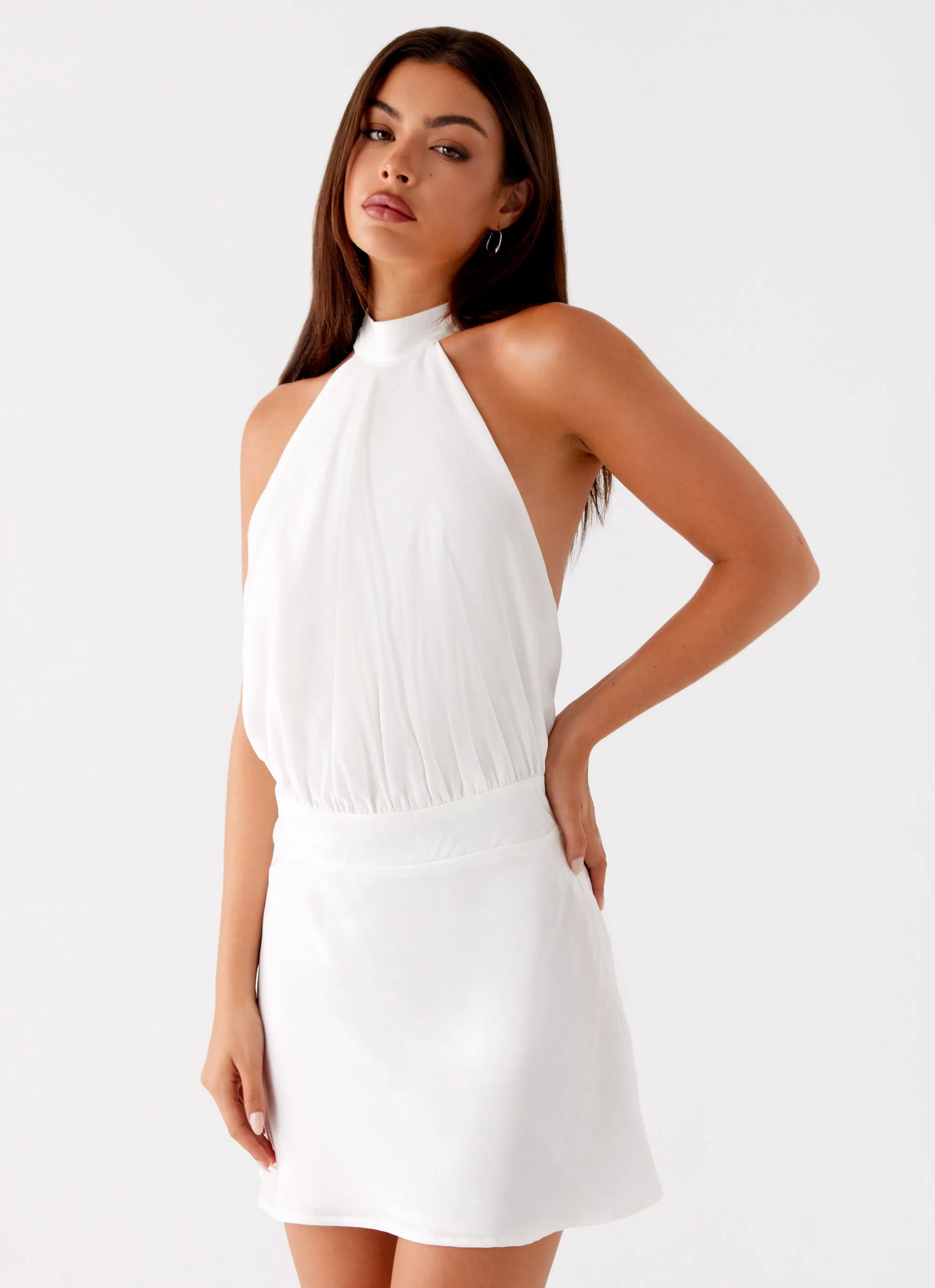 Sports Ready Camera Shy Mini Dress - Ivory
