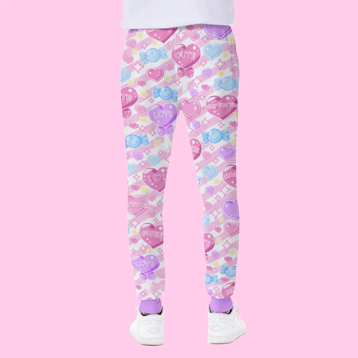 Candy Love Hearts (Colorful Cutie) Men's Sweatpants
