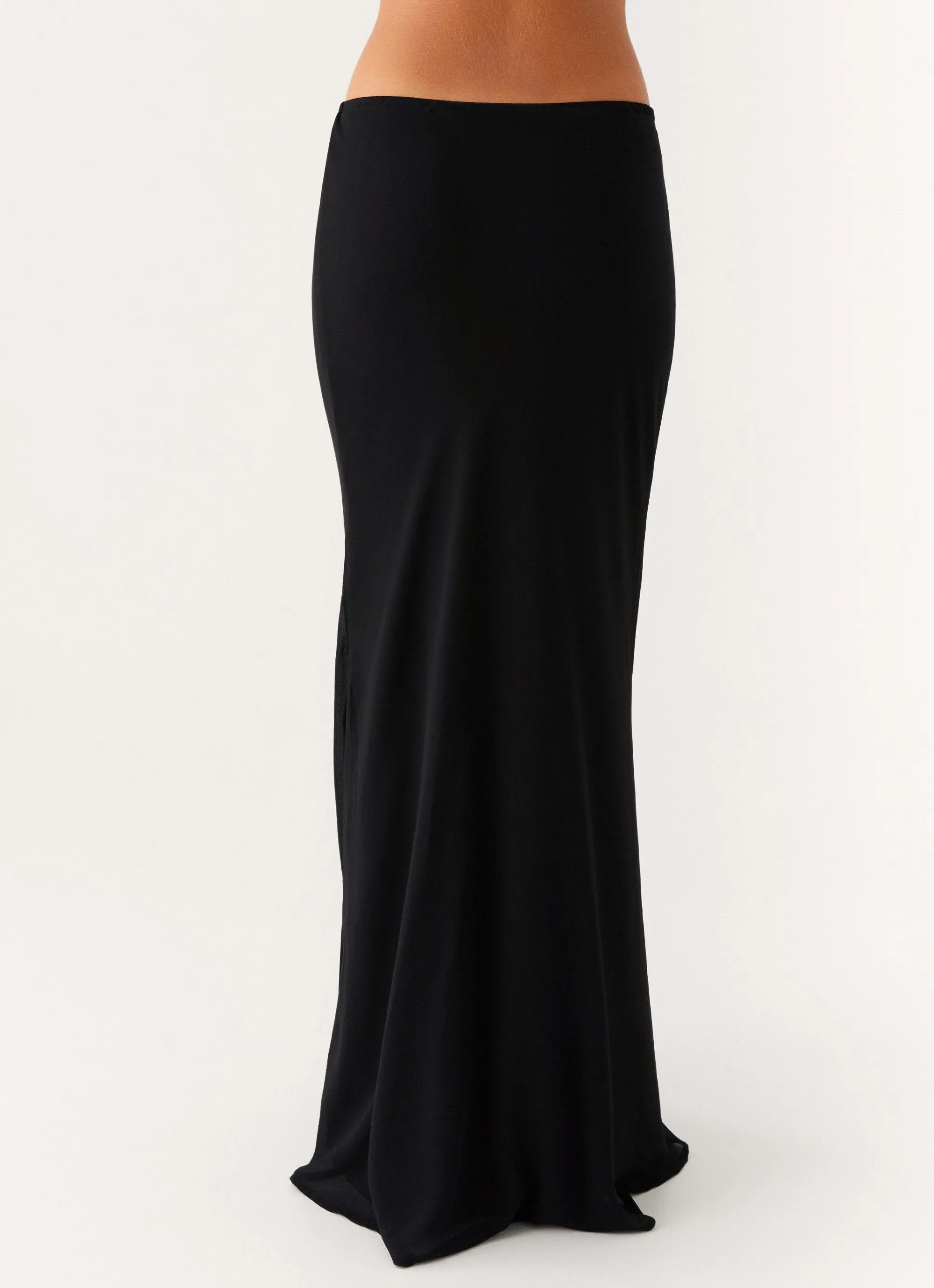 Mood Outfit Canyon Chiffon Maxi Skirt - Black