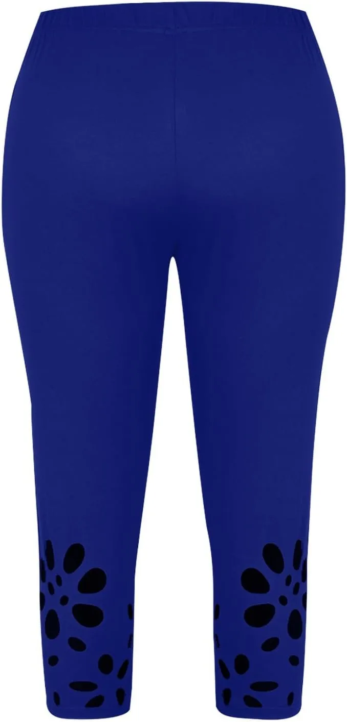 Capri Leggings for Women 2025 Summer High Waist Yoga Tights Cropped Comfy Stretchy Leggings Workout Compression Pants